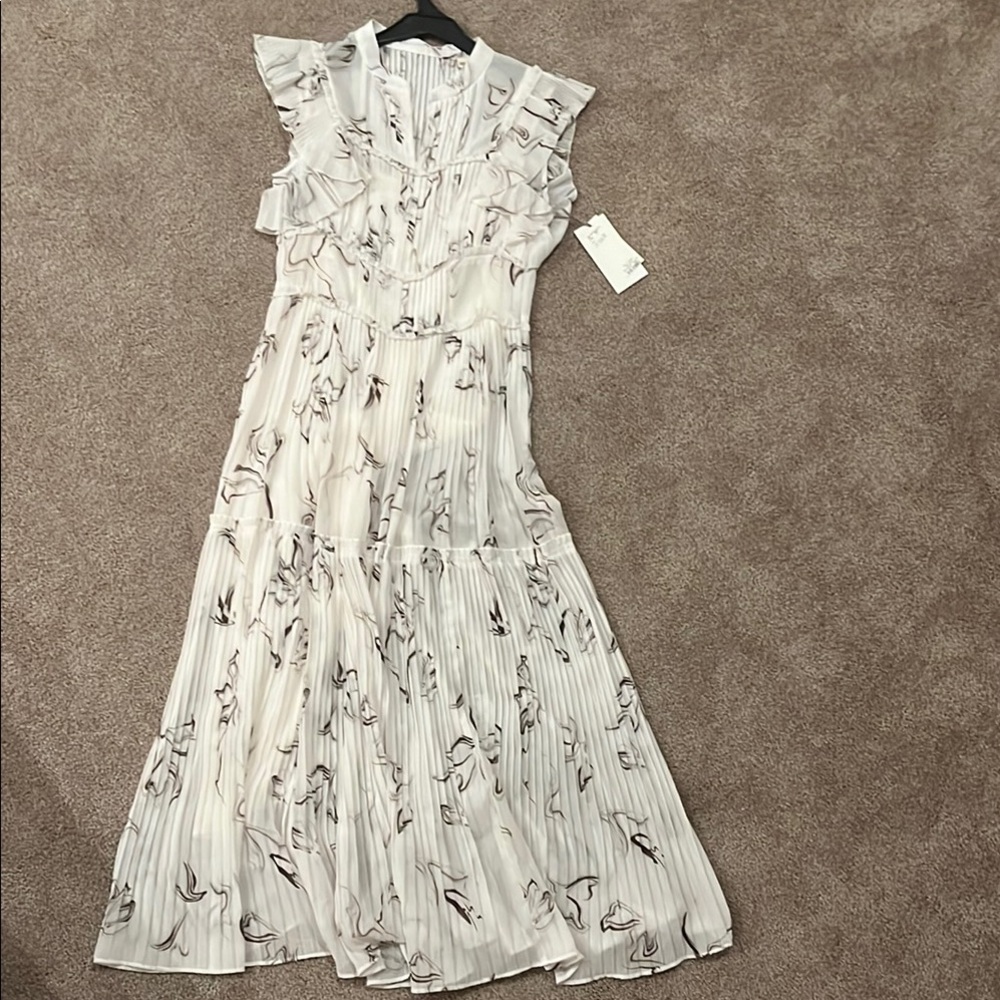 NWT Snidel pleated floral maxi dress size 0 (small)